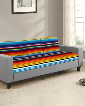 Цветни калъфи за възглавници в мексикански бар, защита за мебели, Еластичен Моющийся Сменяем калъф за дивана, Разтеглив седалките