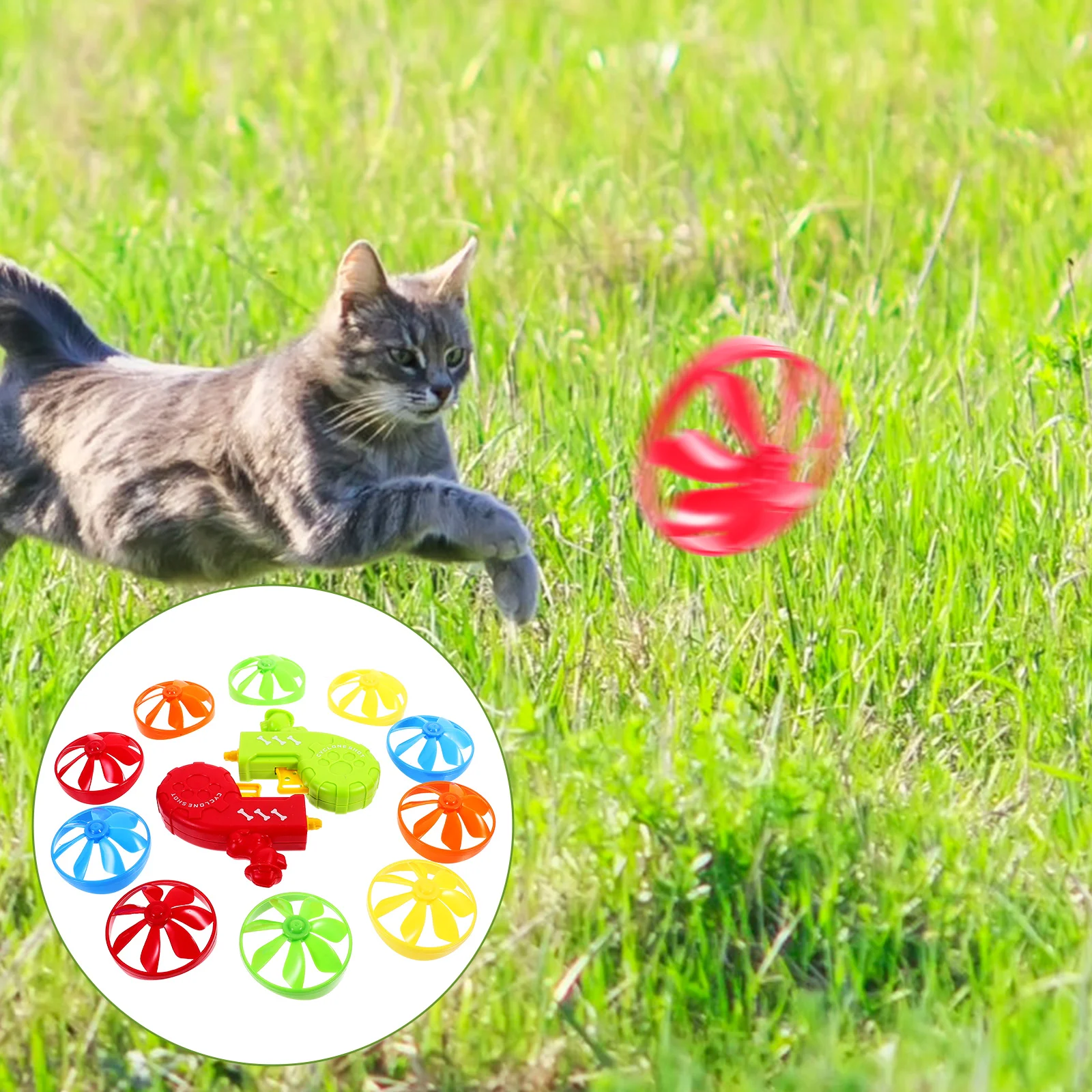 Интерактивна летяща чиния, автоматизирани интерактивни играчки за котка, играчки за дразнения на закрито