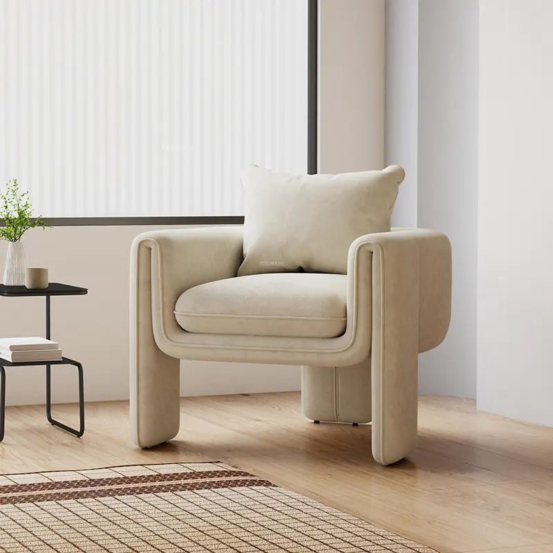 Луксозни Тъканни Столове за всекидневна Nordic Home Furniture Дизайнерски диван С облегалка на Стол за Мързелив Почивка Текстилен разтегателен диван и фотьойл по Поръчка
